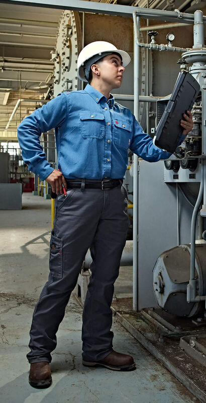 FR Stretch DuraLight Canvas Stackable Straight Leg Pant Lifestyle